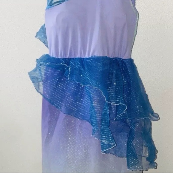 Disney Store SILVERMIST Water FAIRY COSTUME DRESS Size 7-8 w/ Matching WINGS - Picture 6 of 6